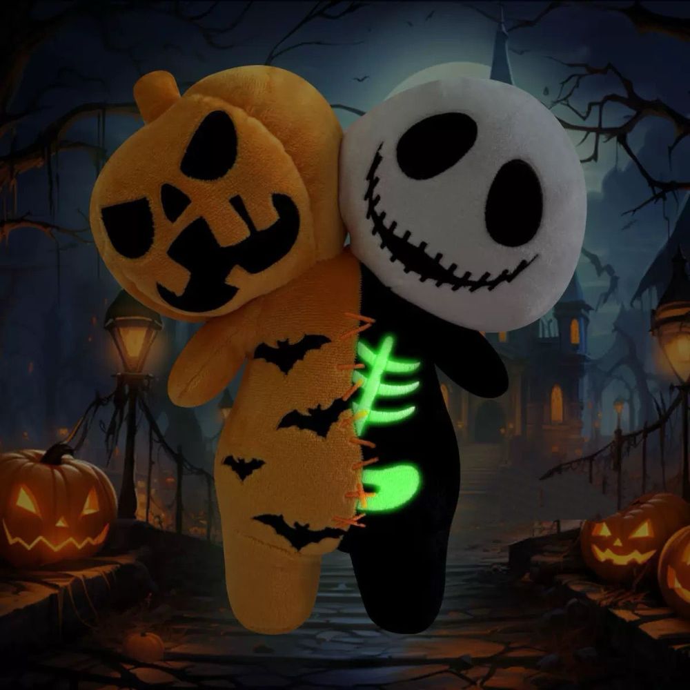 Halloween Glow-In-The-Dark Two Head Plush